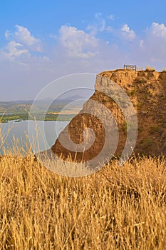 Beautiful view of the Barrancas de Burujon, Toledo, Spain