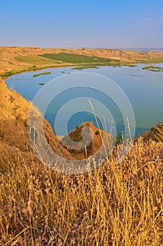 Beautiful view of the Barrancas de Burujon, Toledo, Spain