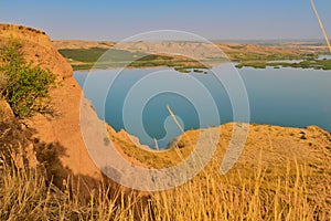 Beautiful view of the Barrancas de Burujon, Toledo, Spain