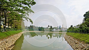 Beautiful view of BBMP Kalena Agrahara Lake. Spread across seven acres with freshwater, thick greenery lake