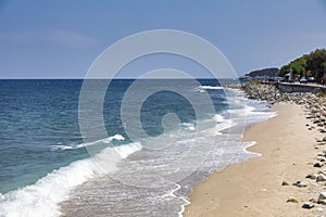 Beautiful view of beach at Agios Ioannis, Pelion, Greece