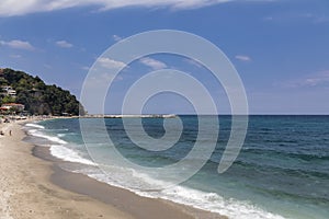 Beautiful view of beach at Agios Ioannis, Pelion, Greece