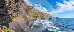 Beautiful view of the beach of Nogales on the island of La Palma, Canary Islands, Spain photo