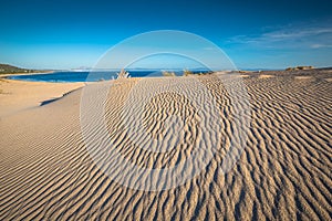 Beautiful view on beach and ocean, Spain, Tarifa