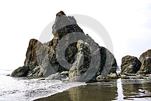 Beautiful view of the beach in the Olympic National Park, Washington, USA