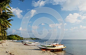 Beautiful view of beaches at Laut Island, South Borneo photo