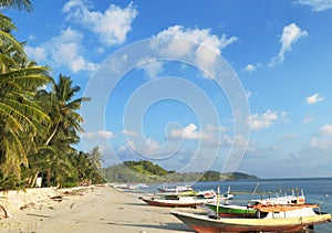 Beautiful view of beaches at Laut Island, South Borneo photo