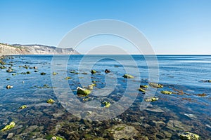 Beautiful view black sea coast in Anapa