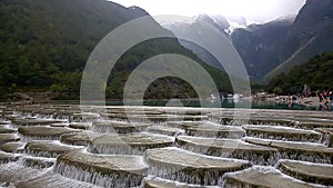 The beautiful view in Blue moon valley in lijiang city yunan , China