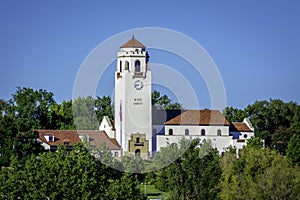 Beautiful view of the Boise Idaho Tain Depot in summer