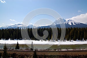 Beautiful view on the Bow valley parkway photo