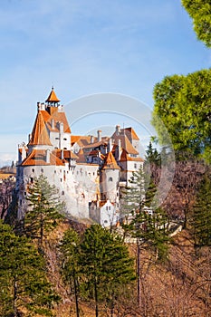 Beautiful view of Bran Castle (Dracula castle)