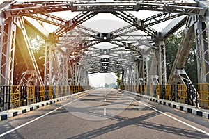 A beautiful view of a bridge on an Indian highway