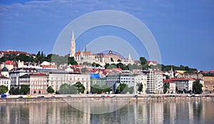 Beautiful view of Budapest riverside, Hungary