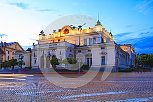 A beautiful view of the Bulgaria`s National Assembly Parliament in Sofia