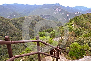 Beautiful view of Byeonsan Bando National Park in South Korea photo