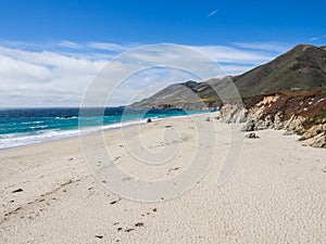 A beautiful view of California's coastline along Highway 1, Big Sur