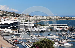 Beautiful view of Cannes, France