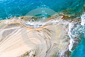 Beautiful view of Cape Drastis in Corfu in Greece