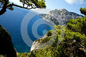 Beautiful view of Capri Island