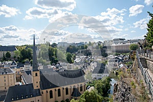 Beautiful view of the Casemates du Bock located in Luxembourg photo