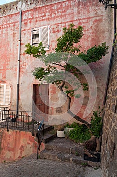 Beautiful view of Castelsardo town in Sardinia, Italy