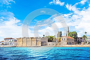 Beautiful view of the castle of Larnaca, on the island of Cyprus