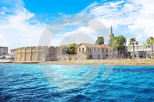 Beautiful view of the castle of Larnaca, on the island of Cyprus