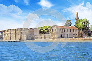 Beautiful view of the castle of Larnaca, on the island of Cyprus