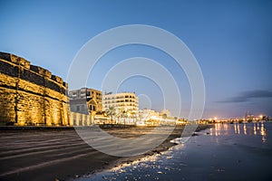 Beautiful view of the Castle in Larnaka, Cyprus