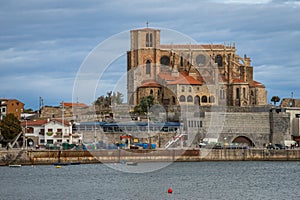 Beautiful View of Castro Urdiales highlights from the Port