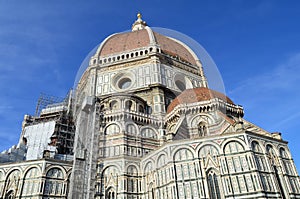 Beautiful view of the Cathedral of Santa Maria del Fiore, Florence, Italy