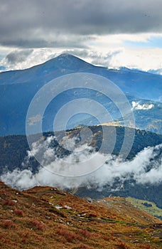 Beautiful view of the Chornohora Range in the Carpathians