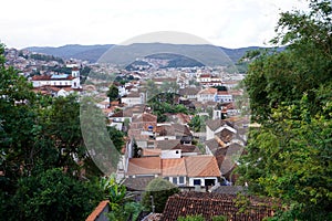 Beautiful view of the city of Mariana in Minas Gerais state, Brazil photo