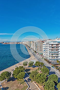 Beautiful view of city Thessaloniki in Greece