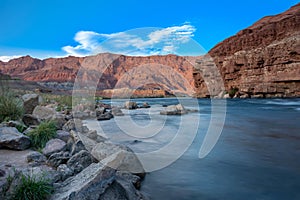 Beautiful view of Colorado River from Lees Ferry Arizona
