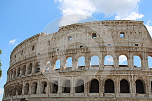 Beautiful view of colosseum in rome italy