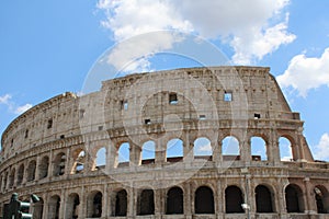 Beautiful view of colosseum in rome italy