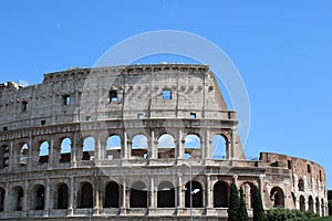 Beautiful view of colosseum in rome italy