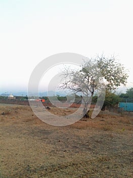 Beautiful view in Corral Falso, Guerrero, Mexico with fading mountains in the background photo