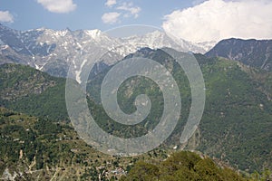 A beautiful view of the Dhauladhar Mountain Range