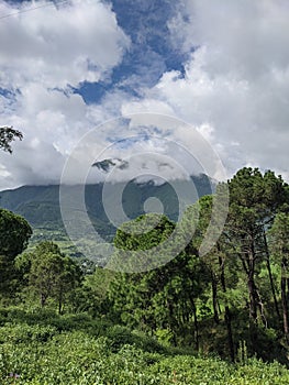 Beautiful view of Dhauladhar valley Himachal Pradesh