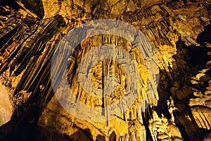 Beautiful view of Dim Magarasi cave in Turkey photo