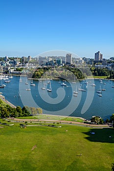 Beautiful view downtown of Vancouver