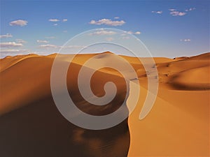 Beautiful View of Dunes of Sahara Desert Morocco