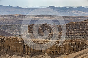 Beautiful view of Earth forest landform of Zhada County, Tibet, China