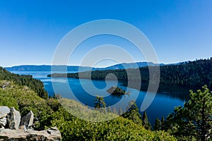 Beautiful view of Emerald Bay in Lake Tahoe, California