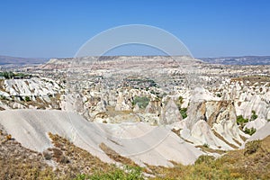 Beautiful view of the fairy chimneys of Goreme