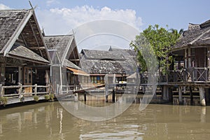 Beautiful view of the Floating Market in Pattaya