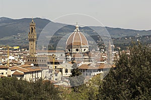 Beautiful view of Florence cathedral